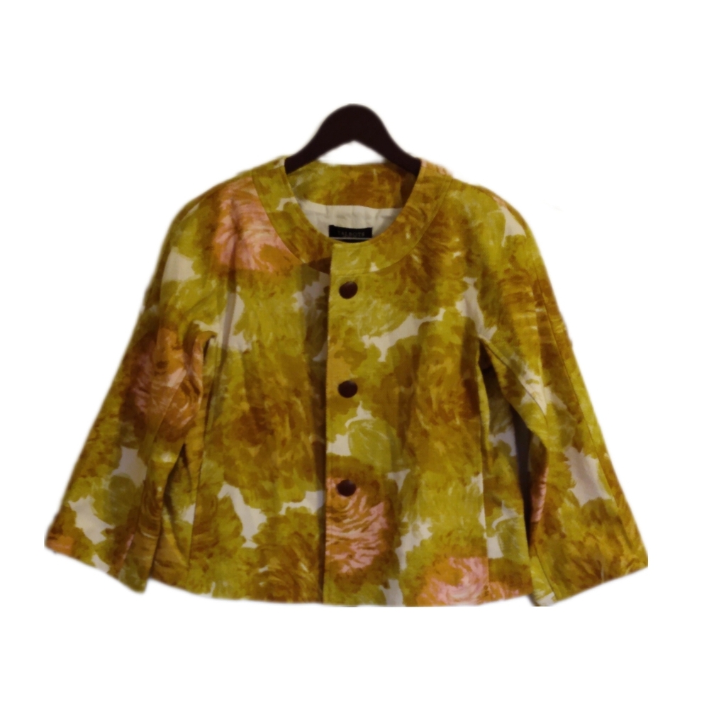 NWT Talbot's "Jackie Fit" Retro Floral Jacket and Skirt Set